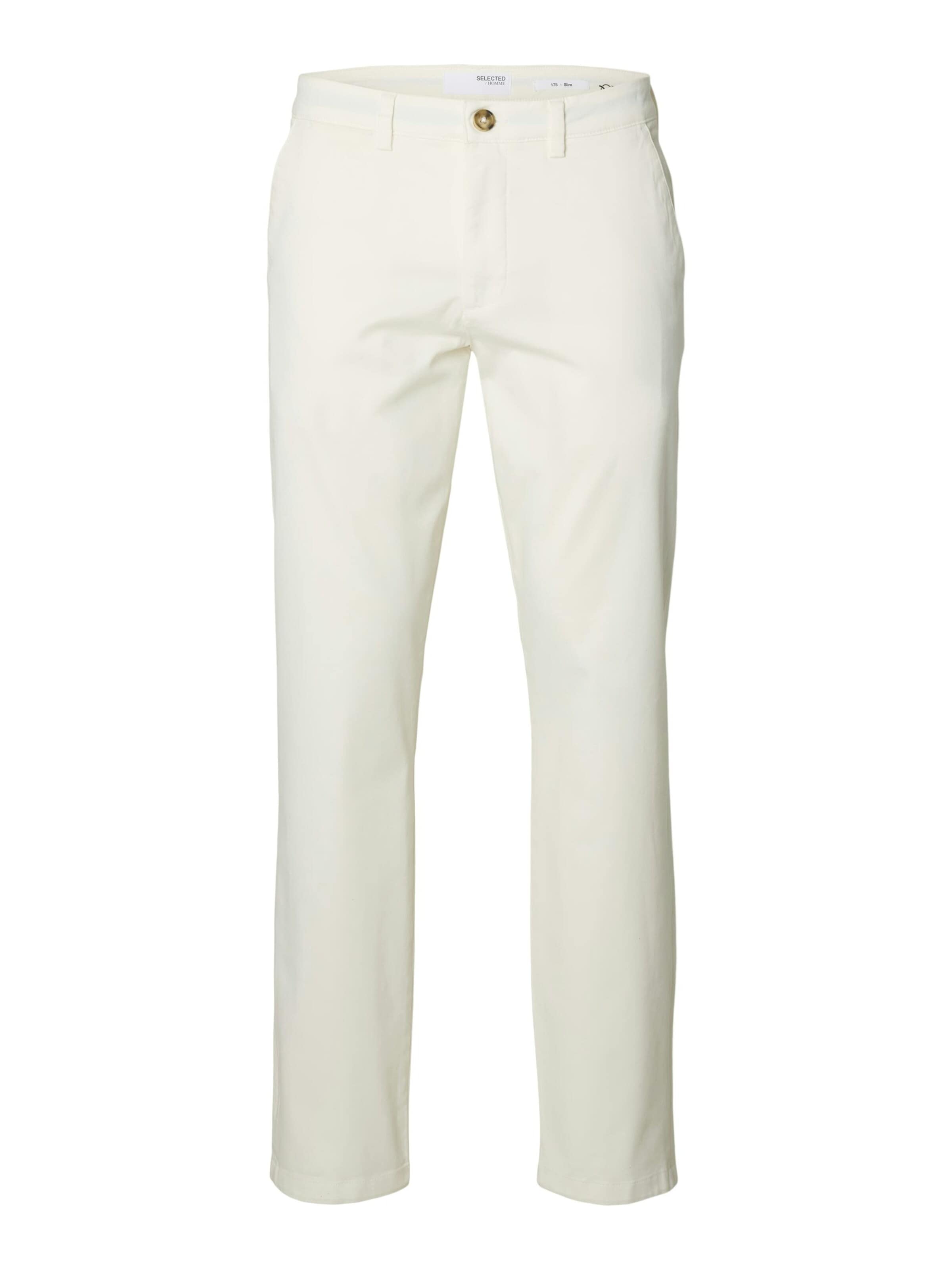 Pantaloni '16087663' di SELECTED in bianco: frontale