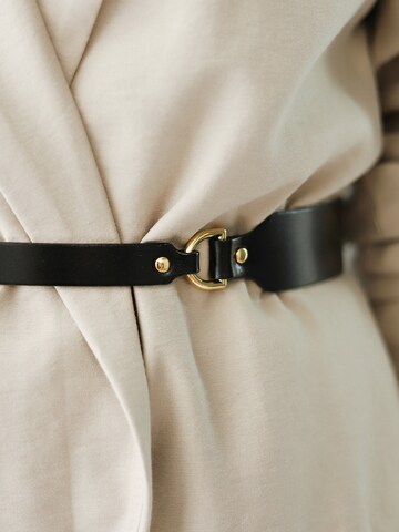 Haute Cuir Belt 'Slim Harness Belt' in Black