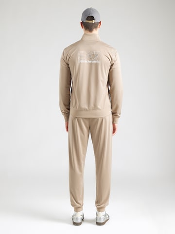 EA7 Emporio Armani Sweatsuit in Brown: front