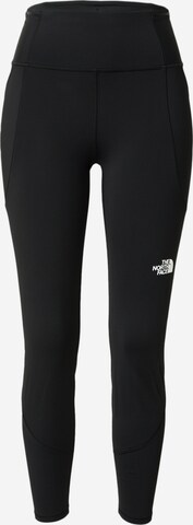 THE NORTH FACE - Skinny Calças outdoor em preto: frente