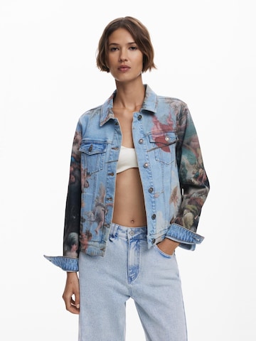 Desigual Демисезонная куртка в Синий: спереди