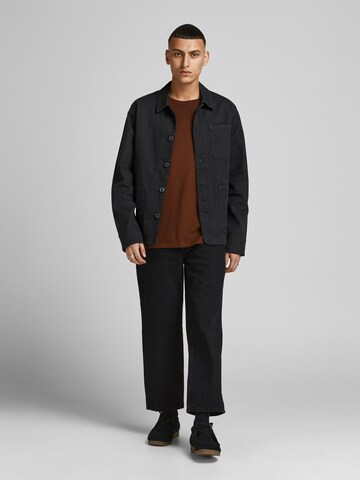 JACK & JONES Between-Season Jacket 'Lucas Alvin' in Black