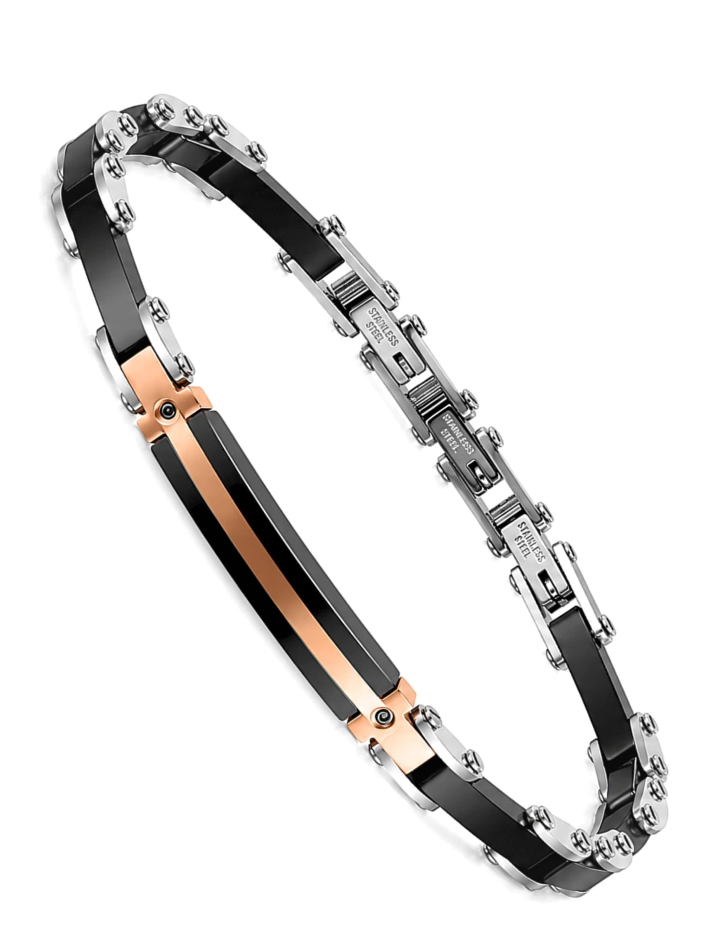 UNIQAL Armband 'CROCE'‌‌‌‌‌‌‌‌‌ in Gold: Vorderseite