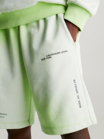 Calvin Klein Jeans Loosefit Broek in Groen