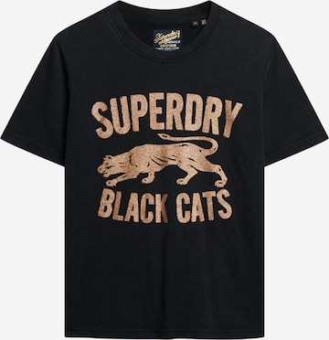 T-shirt 'Varsity' Superdry en noir : devant