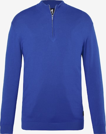 Men Plus Pullover in Blau: Vorderseite
