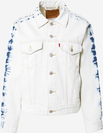 LEVI'S ® Välikausitakki 'Ex-Boyfriend Trucker Jacket' värissä valkoinen: edessä