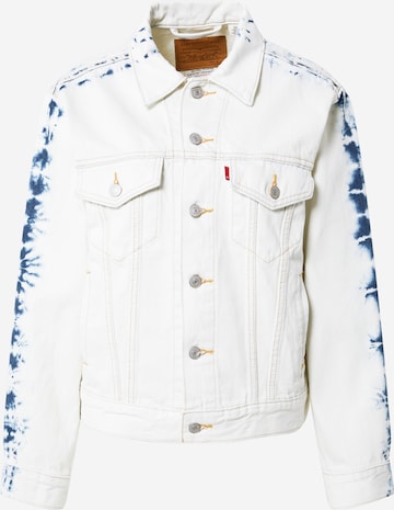 LEVI'S ® Kevad-sügisjope 'Ex-Boyfriend Trucker Jacket', värv valge: eest vaates