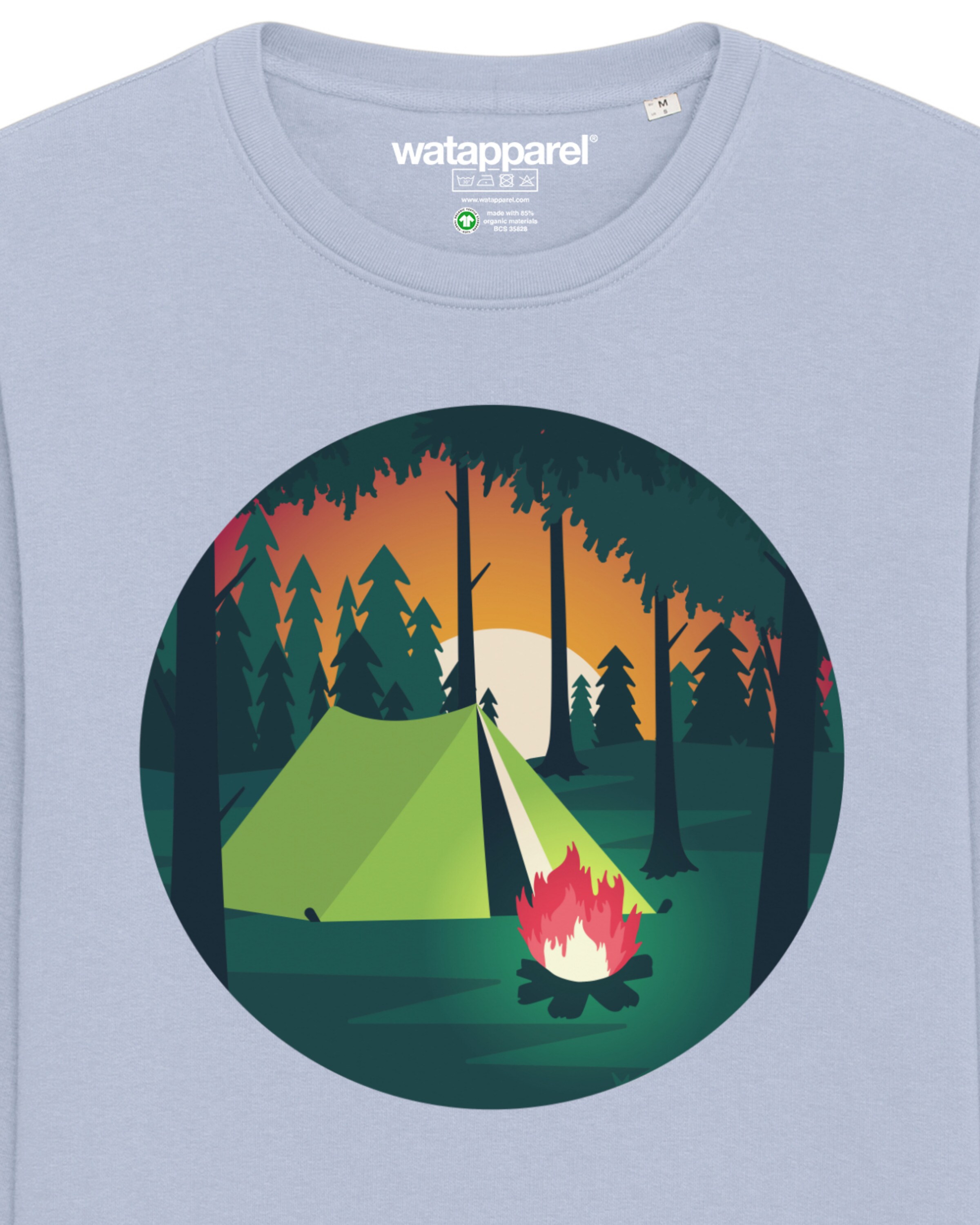 Watapparel Sweatshirt ' Zelten ' in Blauw