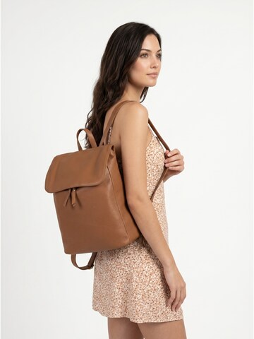 Sac à dos Samantha Look en marron : devant