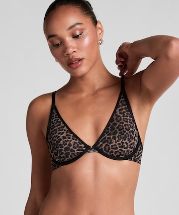 Hunkemöller Triangel BH 'Tara' in Schwarz: Vorderseite