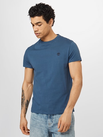 TIMBERLAND Тениска в синьо: отпред