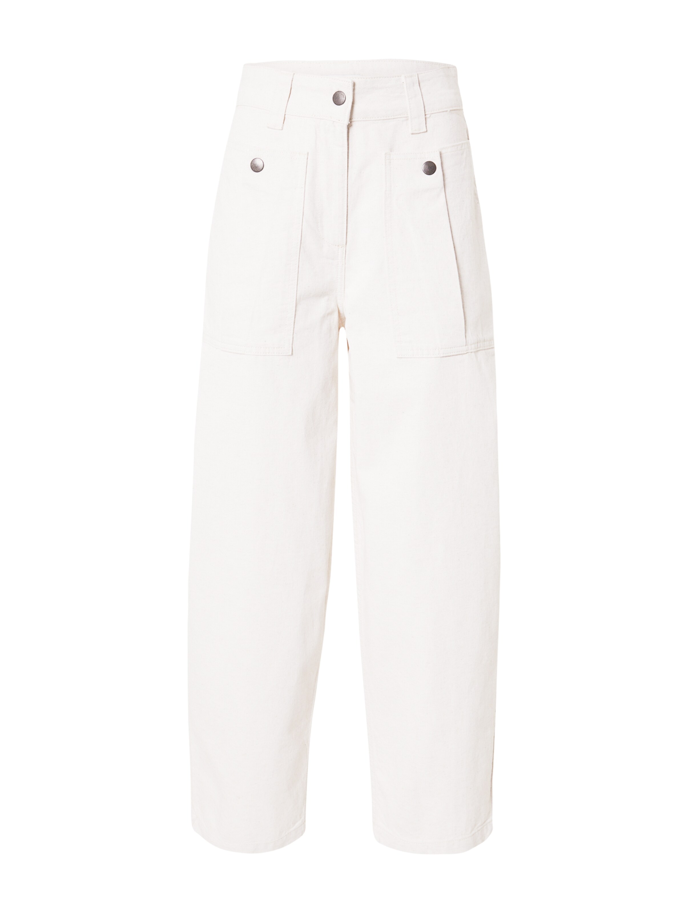 TOPSHOP - Perna larga Calças em bege: frente