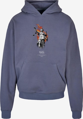 MJ Gonzales Sweatshirt ' Justitia' in Blue: front