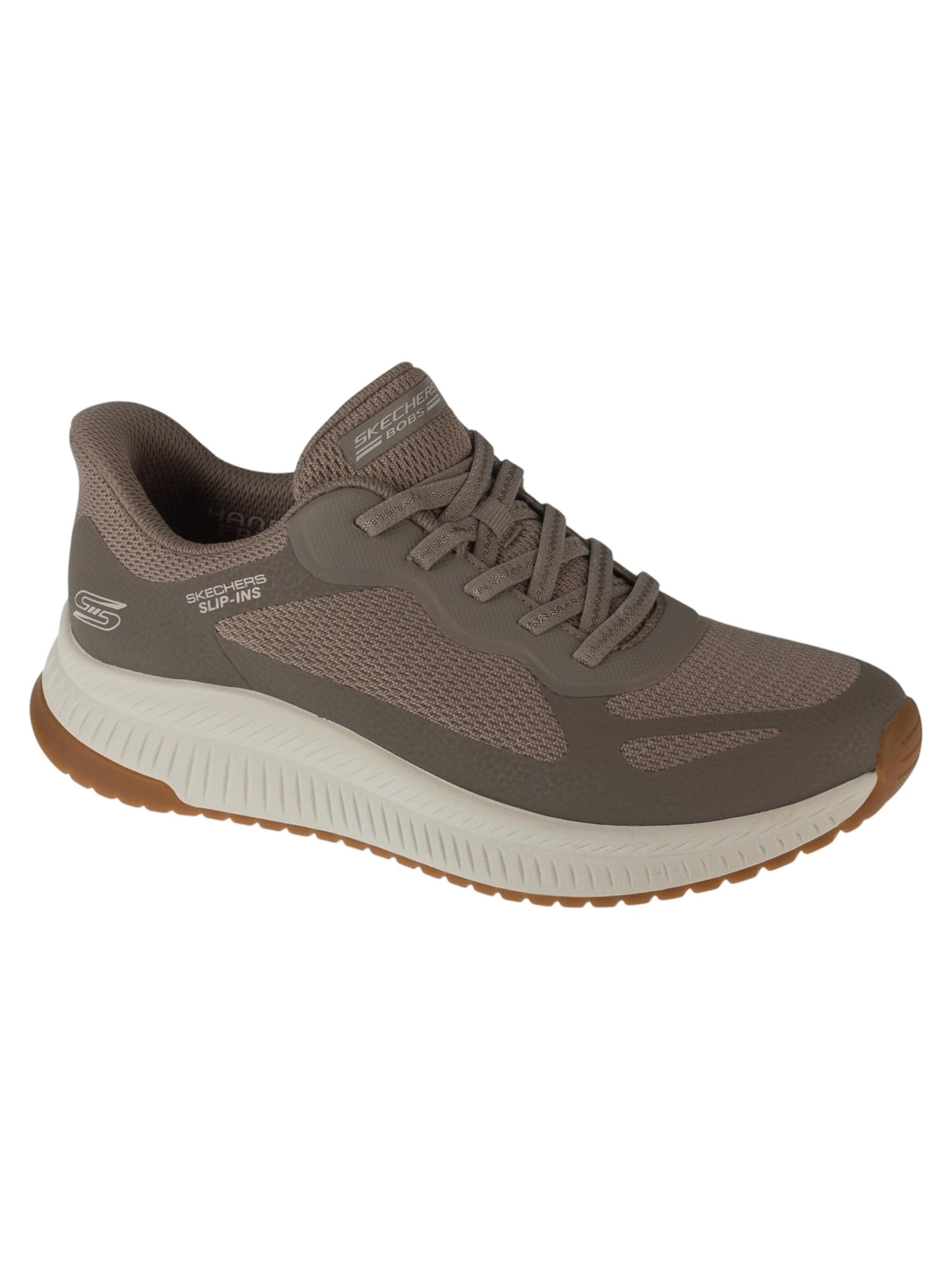 SKECHERS Sneakers laag 'Skechers Slip-Ins: Bobs Squad 4 - Staple Look' in Grijs: voorkant
