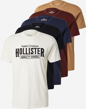 HOLLISTER Póló - bézs: elől