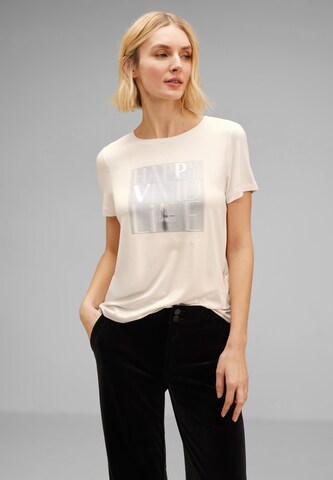 STREET ONE Shirt in Beige: predná strana