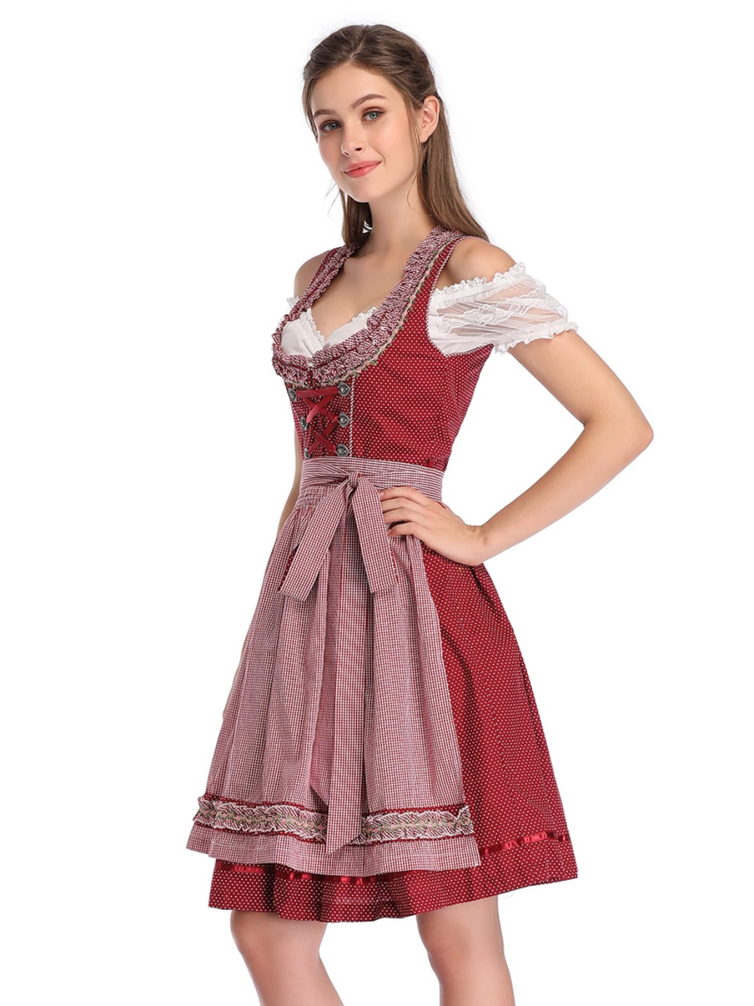 Yesfashion Dirndl in Red: front