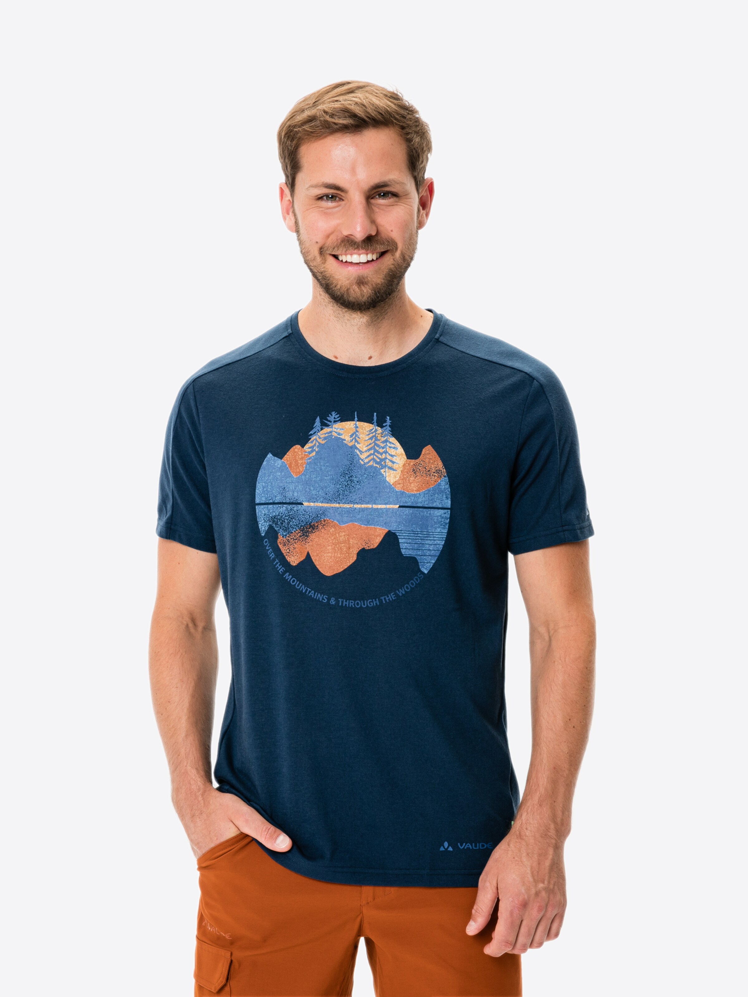 Männer Shirts VAUDE Shirt 'M Gleann T' in Blau - YS41463