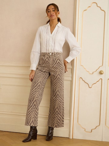 love & roses Wide leg Jeans in Bruin