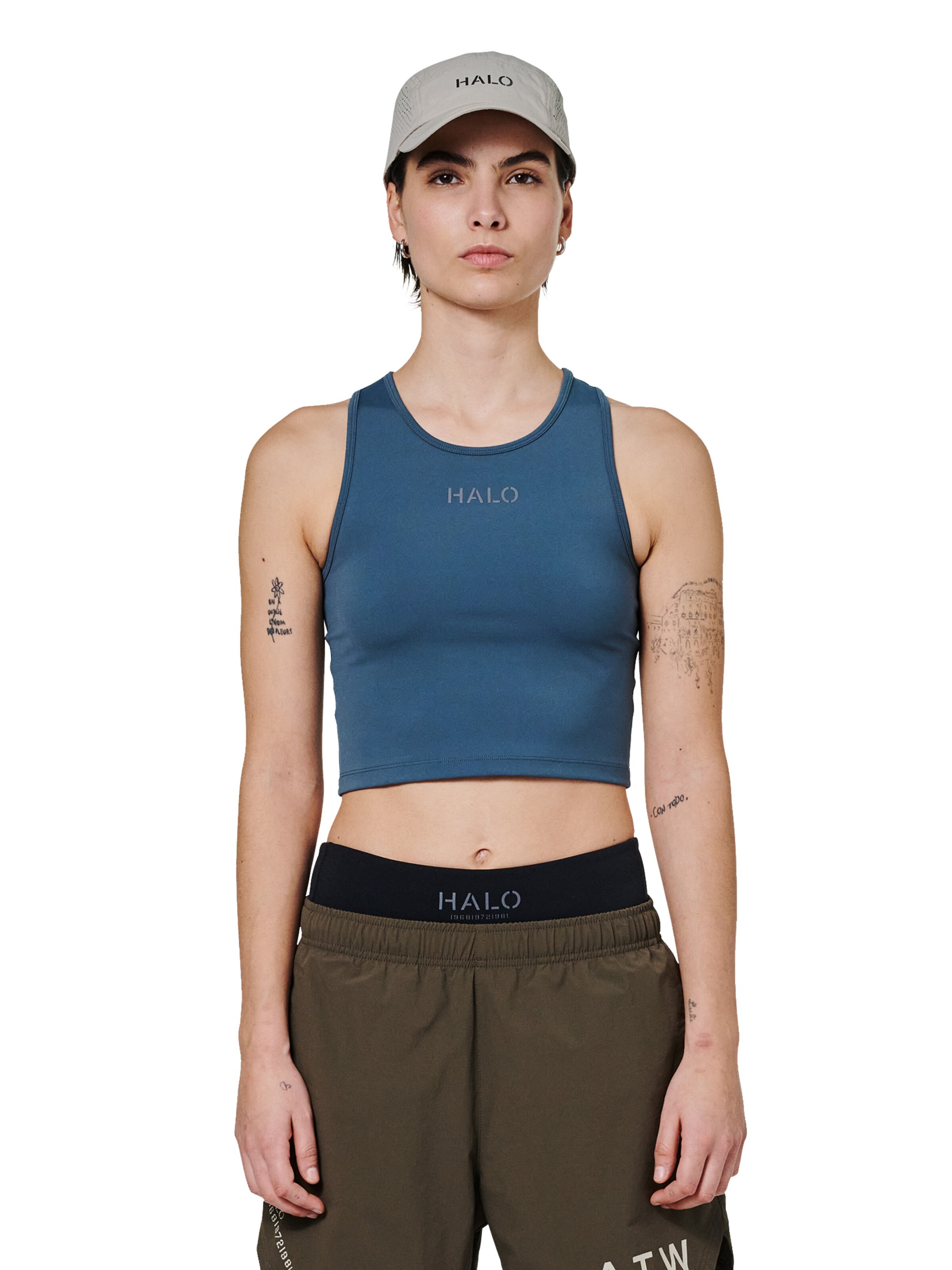 HALO Sporttop in Blauw: voorkant