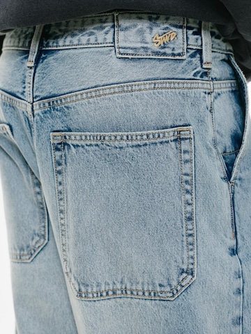 Baggy Jean Pull&Bear en bleu