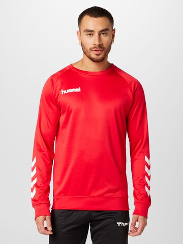 Felpa sportiva di Hummel in rosso: frontale