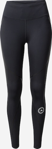 ADIDAS BY STELLA MCCARTNEY Skinny Workout Pants 'Truepace' in Black: front