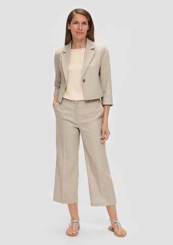 s.Oliver BLACK LABEL Wide leg Broek in Beige