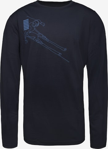 Schöffel - Camisa funcionais 'Hasliberg' em azul: frente