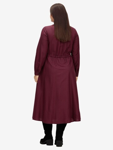 SHEEGO Shirt Dress in Red