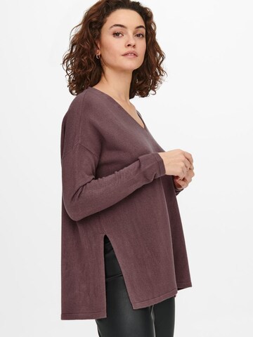 Pull-over 'Amalia' ONLY en marron