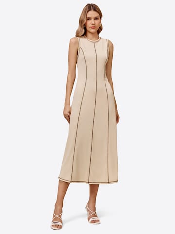 Imily Bela Obleka | bež barva: sprednja stran