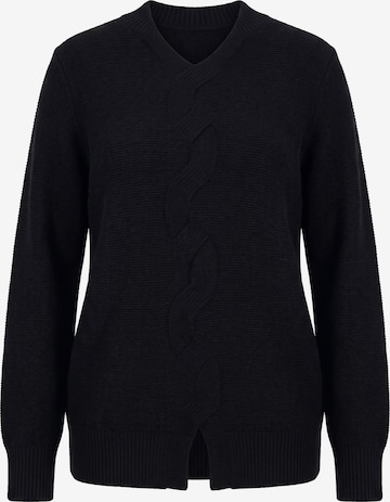 Ulla Popken Pullover in Schwarz: Vorderseite