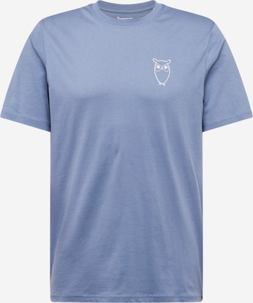 KnowledgeCotton Apparel Shirt in Blue: front