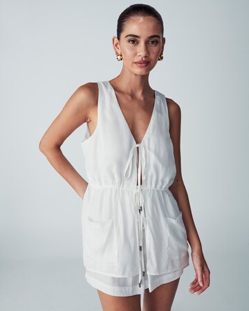 Top 'LEVIE' di St MRLO in bianco: frontale