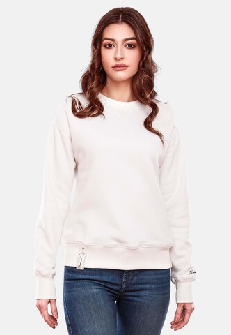 NAVAHOO Sweatshirt in White: front
