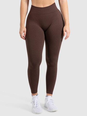 Smilodox Skinny Leggings in Bruin: voorkant