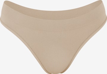 Yenita Thong in Beige: front