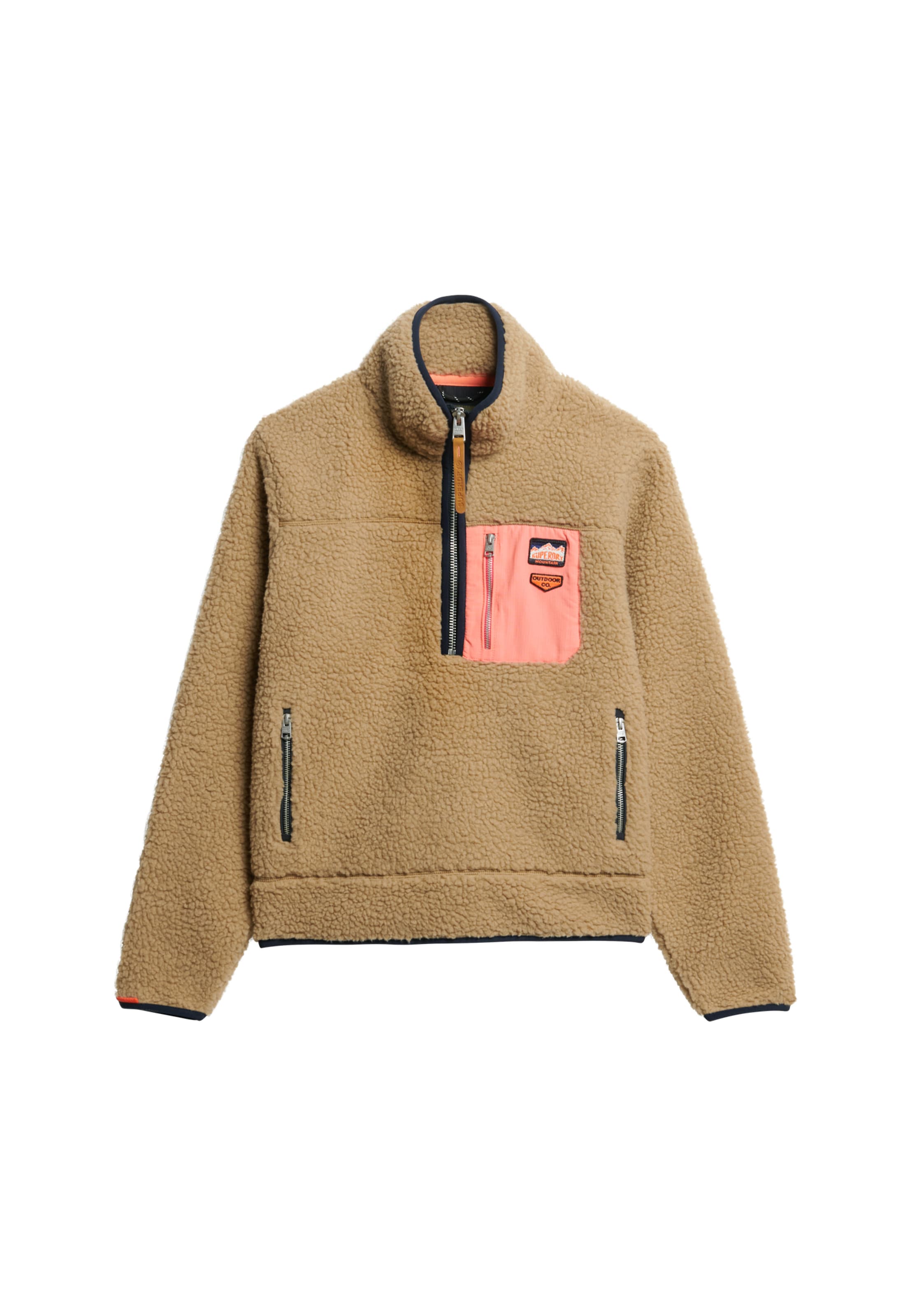 Pull-over Superdry & Co en marron : devant