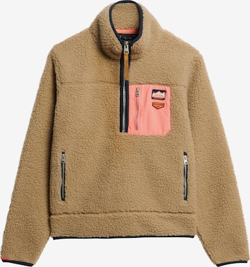Pull-over Superdry & Co en marron : devant