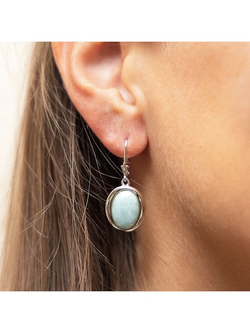 Boucles d'oreilles Zeeme en argent : devant