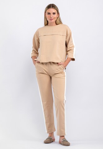 Tom Barron Tracksuit in Brown: front