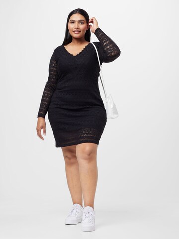 Vila Curve Cocktail dress 'CHIKKA' in Black