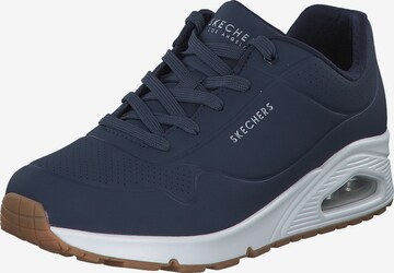 Baskets basses SKECHERS en bleu : devant