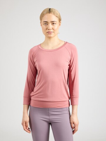 CURARE Yogawear Toiminnallinen paita 'Flow' värissä vaaleanpunainen: etupuoli