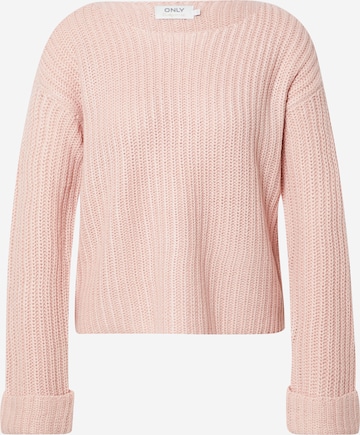 Pull-over 'NICALA' ONLY en rose : devant