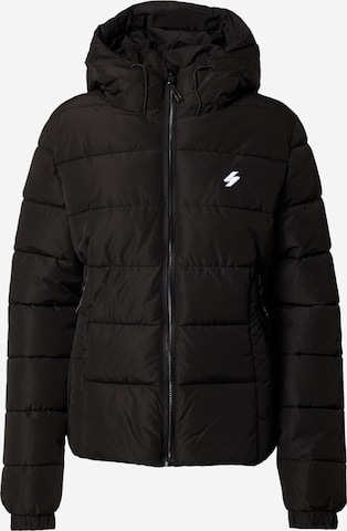 Superdry Weatherproof jacket in Black: front