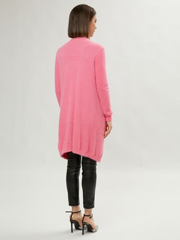 Influencer Knit Cardigan in Pink