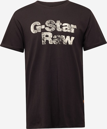 melns G-Star RAW T-Krekls: no priekšpuses